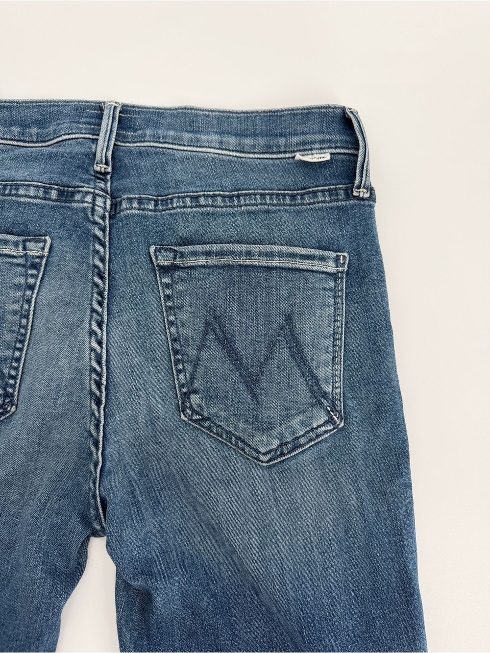 MOTHER The Mid Rise Dazzler Ankle Jeans We The Animals Blue Women's - Size 26 - Picture 8 of 12